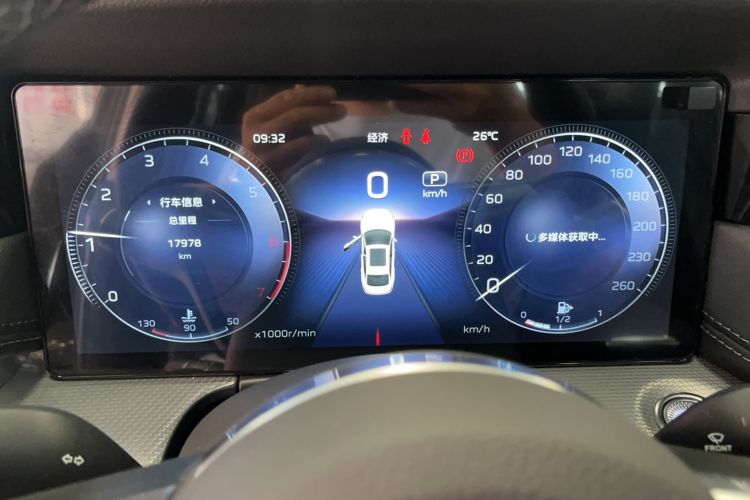 Used Hongqi H5 2024 2.0T Automatic Smart Connect Flagship Edition Odometer Close Up