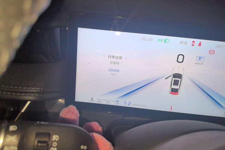 Used Hongqi H5 2024 2.0T Automatic Smart Connect Flagship Edition Odometer Close Up