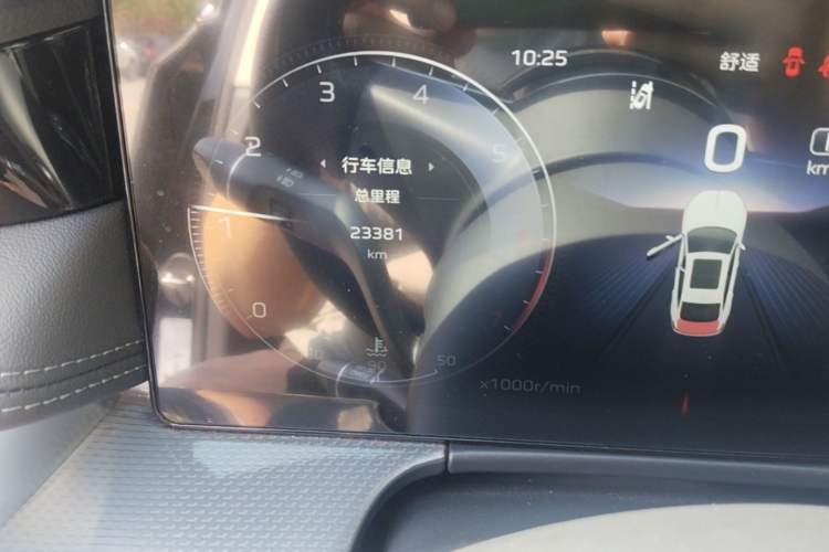Used Hongqi H5 2024 2.0T Automatic Smart Connect Flagship Edition Odometer Close Up