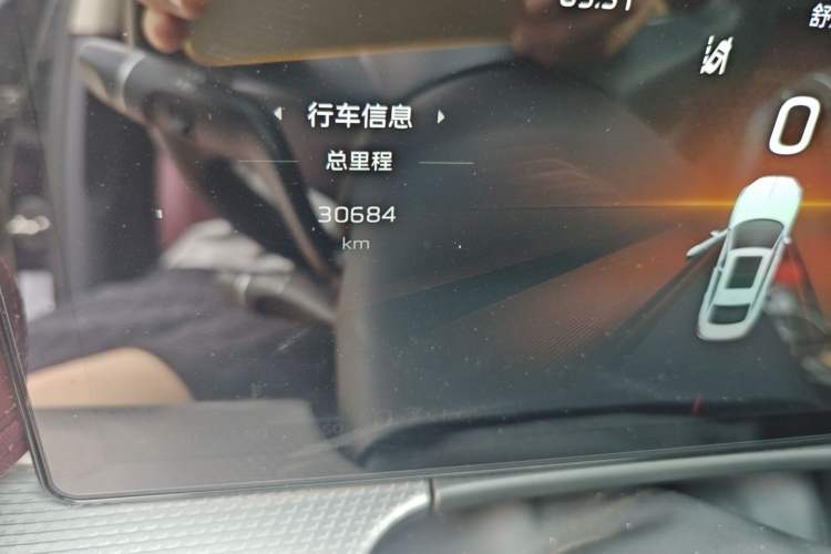 Used Hongqi H5 2024 2.0T Automatic Smart Connect Flagship Edition Odometer Close Up