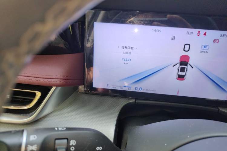 Used Hongqi H5 2024 2.0T Automatic Smart Connect Flagship Edition Odometer Close Up