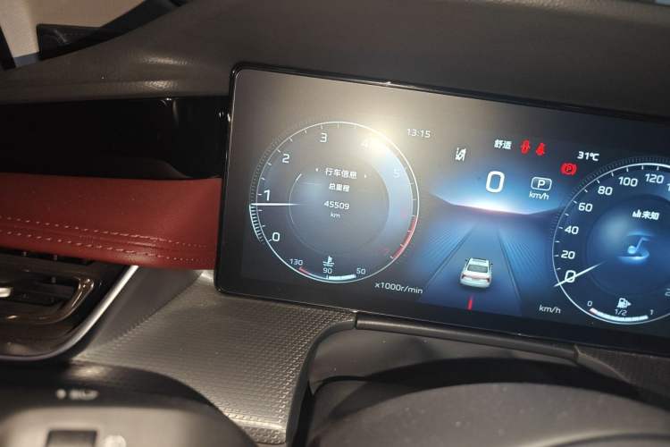 Used Hongqi H5 2024 2.0T Automatic Smart Connect Flagship Edition Odometer Close Up