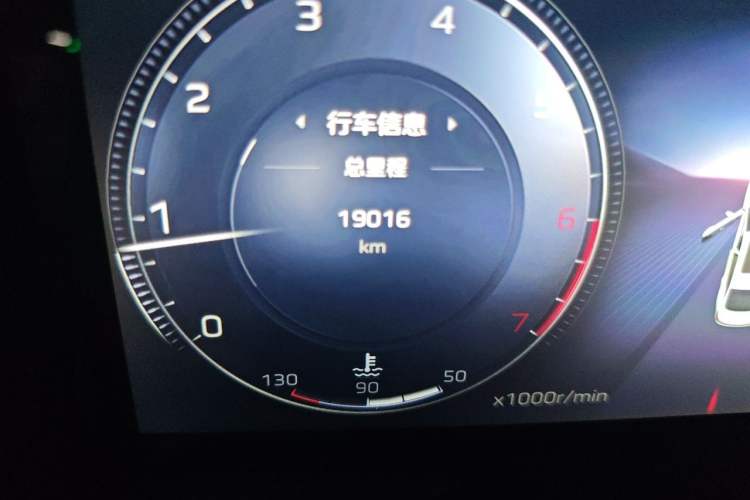 Used Hongqi H5 2024 2.0T Automatic Smart Connect Flagship Edition Odometer Close Up