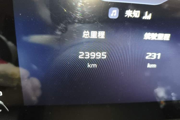 Used Hongqi H5 2024 1.5T DCT Smart Connect Flagship Edition Odometer Close Up
