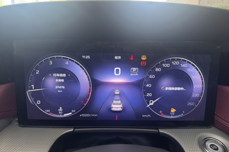 Used Hongqi H5 2024 2.0T Automatic Smart Connect Flagship Edition Odometer Close Up