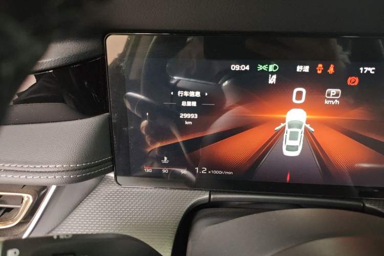 Used Hongqi H5 2024 2.0T Automatic Smart Connect Flagship Edition Odometer Close Up