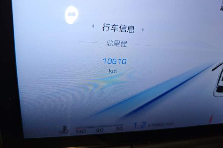 Used Hongqi H5 2024 2.0T Automatic Smart Connect Flagship Edition Odometer Close Up
