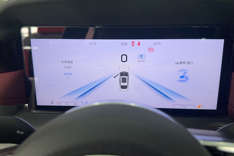 Used Hongqi H5 2024 2.0T Automatic Smart Connect Flagship Edition Odometer Close Up