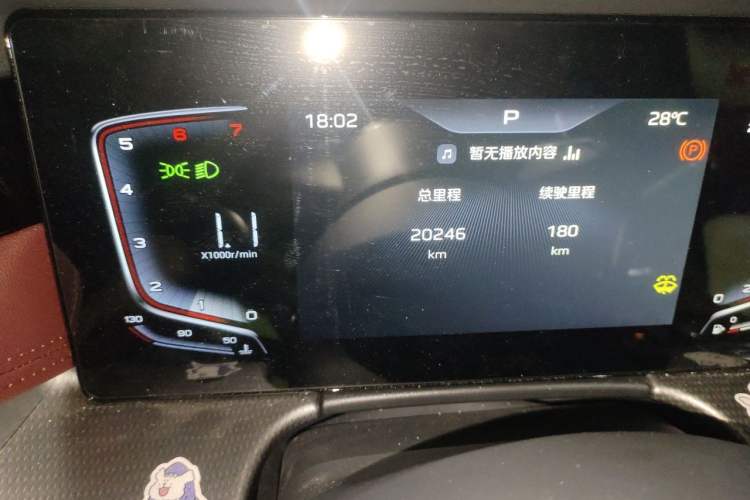 Used Hongqi H5 2024 1.5T DCT Smart Connect Flagship Edition Odometer Close Up