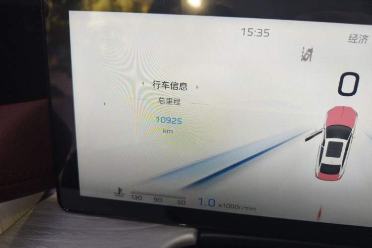 Used Hongqi H5 2025 2.0T Automatic Flag Edition – 500 000 Units Commemorative Version Odometer Close Up