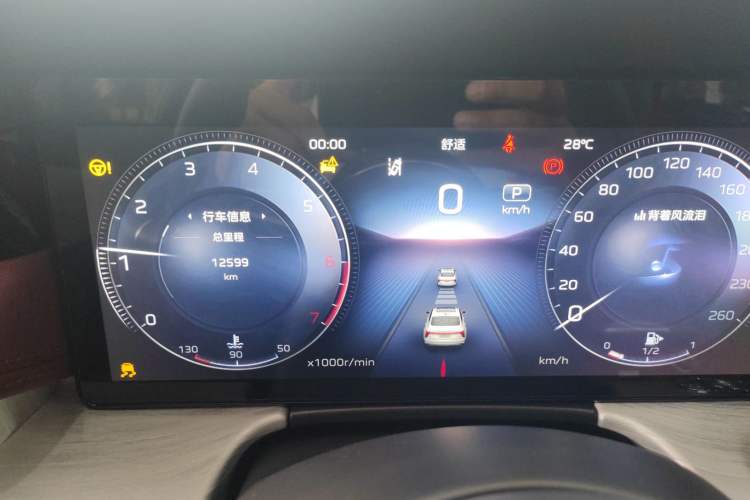 Used Hongqi H5 2025 2.0T Automatic Flag Edition – 500 000 Units Commemorative Version Odometer Close Up