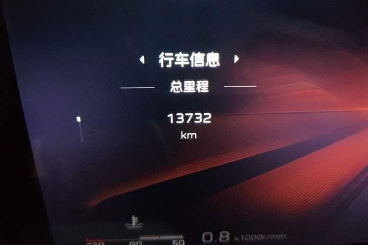 Used Hongqi H5 2025 2.0T Automatic Flag Edition – 500 000 Units Commemorative Version Odometer Close Up