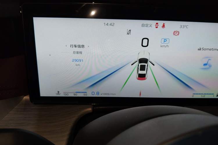 Used Hongqi H5 2025 2.0T Automatic Flag Edition – 500 000 Units Commemorative Version Odometer Close Up