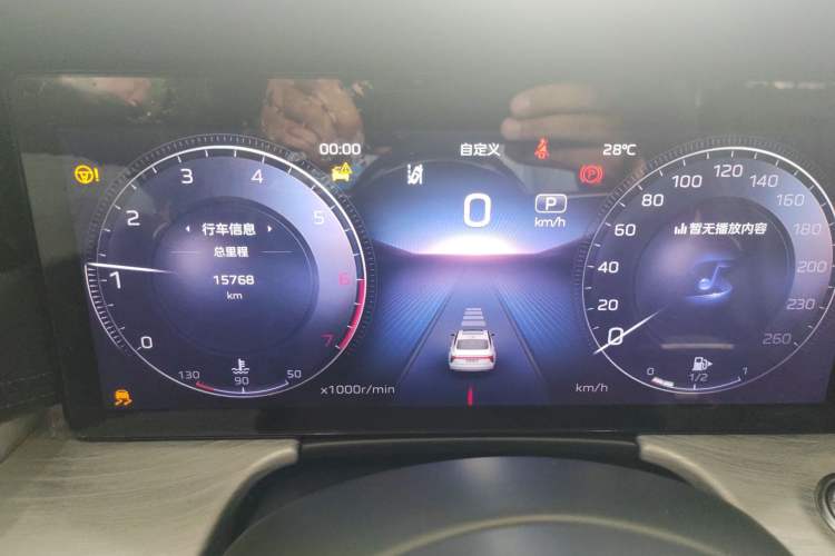 Used Hongqi H5 2025 2.0T Automatic Flag Edition – 500 000 Units Commemorative Version Odometer Close Up