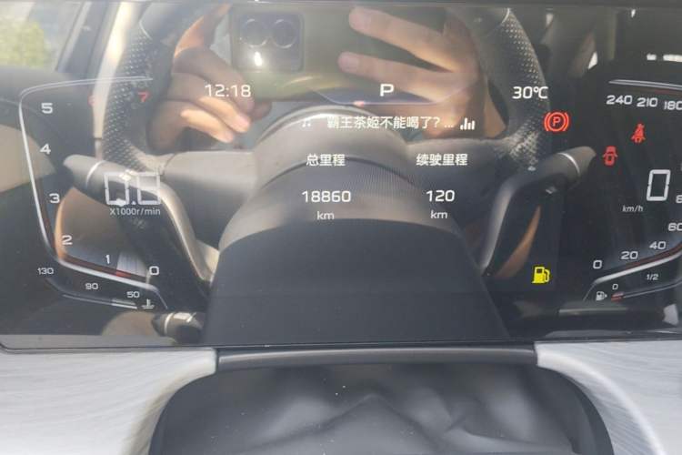 Used Hongqi H5 2025 1.5T DCT Qiyun 500 000th Unit Commemorative Edition Odometer Close Up