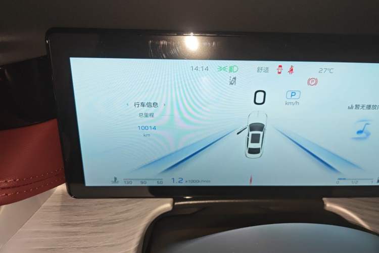Used Hongqi H5 2025 2.0T Automatic Flag Edition – 500 000 Units Commemorative Version Odometer Close Up