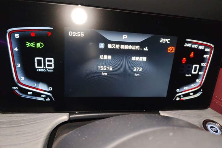 Used Hongqi H5 2025 1.5T DCT Qiyun 500 000th Unit Commemorative Edition Odometer Close Up