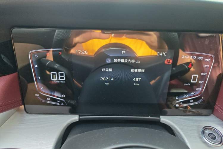 Used Hongqi H5 2025 1.5T DCT Qiyun 500 000th Unit Commemorative Edition Odometer Close Up