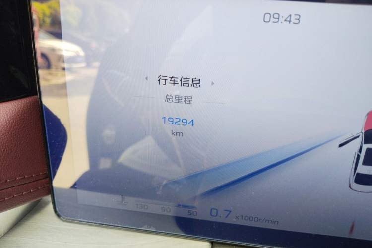 Used Hongqi H5 2025 2.0T Automatic Flag Edition – 500 000 Units Commemorative Version Odometer Close Up