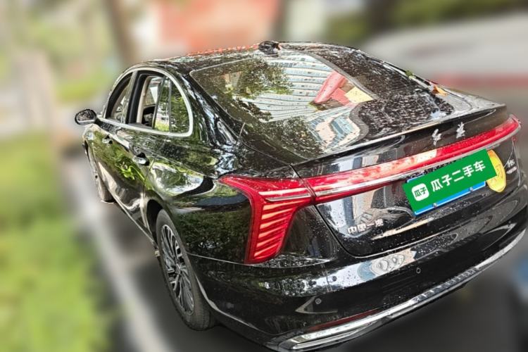 Used Hongqi H5 2025 2.0T Automatic Flag Edition – 500 000 Units Commemorative Version Rear Left 45 Deg