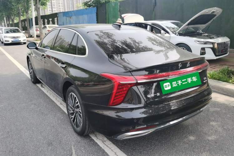 Used Hongqi H5 2025 2.0T Automatic Flag Edition – 500 000 Units Commemorative Version Rear Left 45 Deg