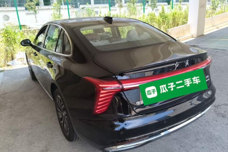 Used Hongqi H5 2025 2.0T Automatic Flag Edition – 500 000 Units Commemorative Version Rear Left 45 Deg
