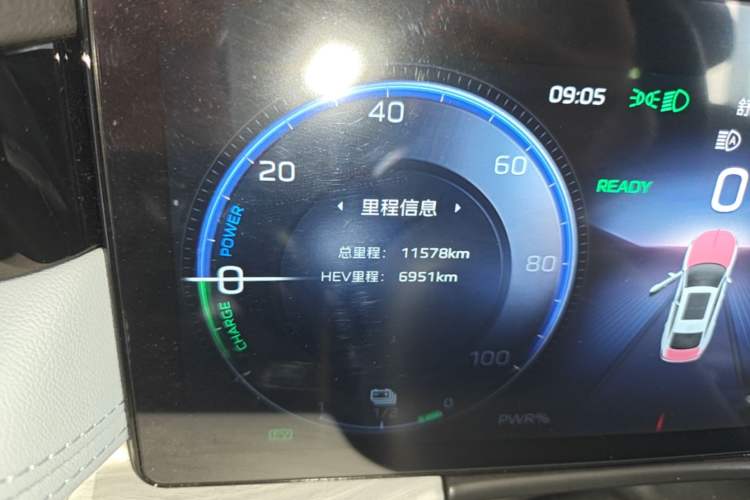 Used Hongqi H5 PHEV 2025 170 Super Hybrid Version Odometer Close Up