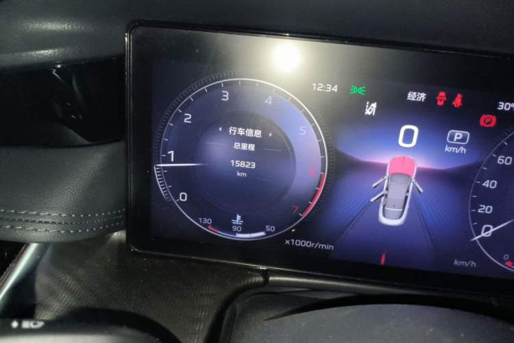 Used Hongqi H6 2024 2.0T ZhiMei Edition Odometer Close Up