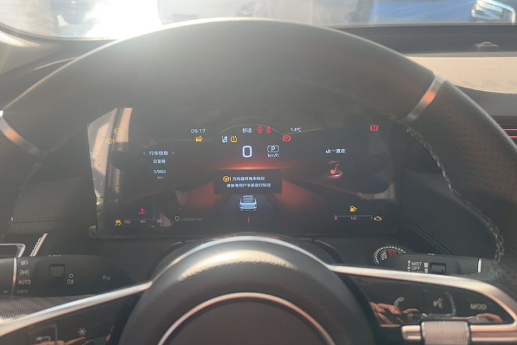 Used Hongqi H6 2024 2.0T ZhiMei Edition Odometer Close Up