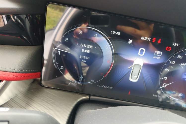 Used Hongqi H6 2024 2.0T ZhiMei Edition Odometer Close Up