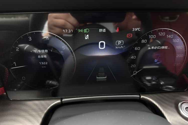 Used Hongqi H6 2025 2.0T ZhiShang Version Odometer Close Up