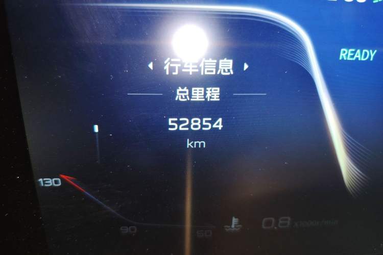 Used Hongqi H9 2020 2.0T Smart Connect Flagship Edition Odometer Close Up