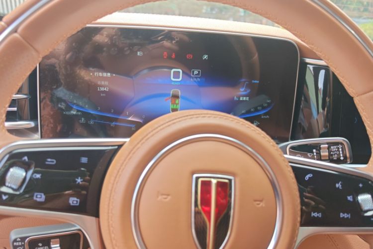 Used Hongqi H9 2020 2.0T Smart Connect Flagship Edition Odometer Close Up