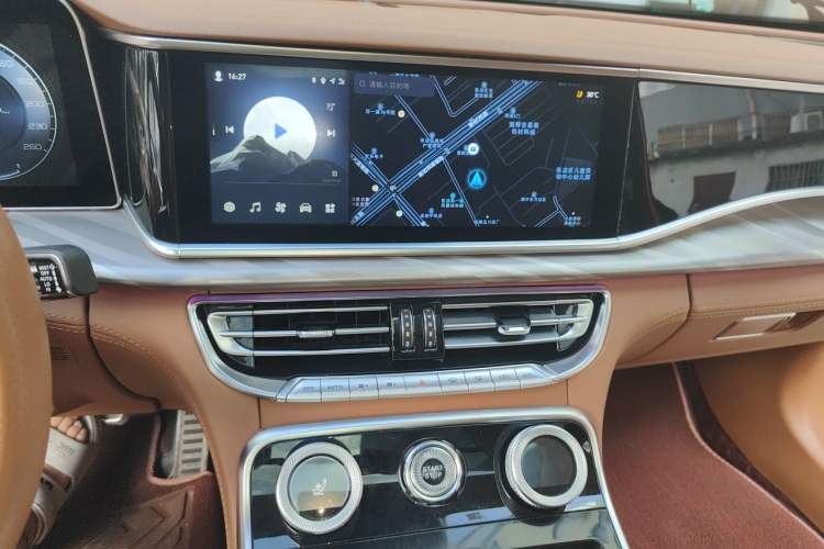 Used Hongqi H9 2020 2.0T Smart Connect Flagship Edition Audio And AC Panel
