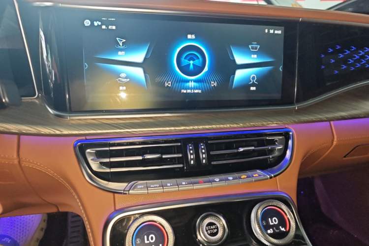 Used Hongqi H9 2020 2.0T Smart Connect Flagship Edition Audio And AC Panel