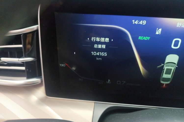 Used Hongqi H9 2020 2.0T Smart Connect Flagship Edition Odometer Close Up