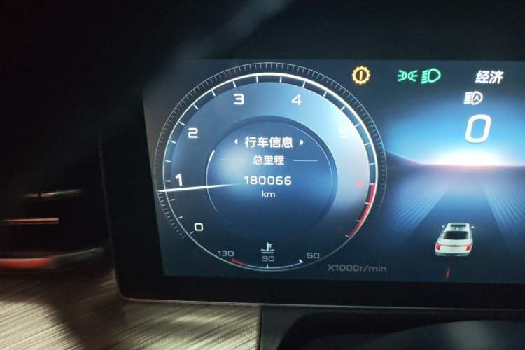 Used Hongqi H9 2020 3.0T Smart Connect Flagship Four-Seat Version Odometer Close Up