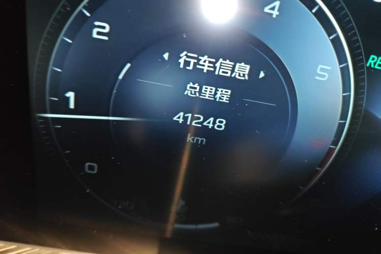 Used Hongqi H9 2020 2.0T Smart Connect Flagship Edition Odometer Close Up