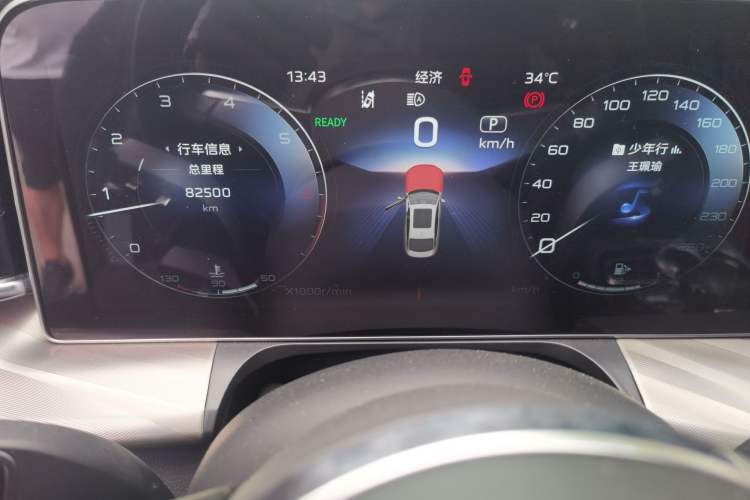 Used Hongqi H9 2020 2.0T Smart Connect Flagship Edition Odometer Close Up