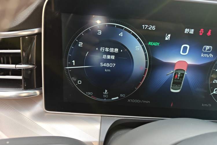 Used Hongqi H9 2020 2.0T Smart Connect Flagship Edition Odometer Close Up