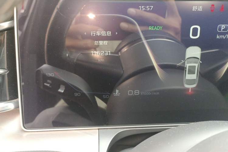 Used Hongqi H9 2020 2.0T Smart Connect Flagship Edition Odometer Close Up