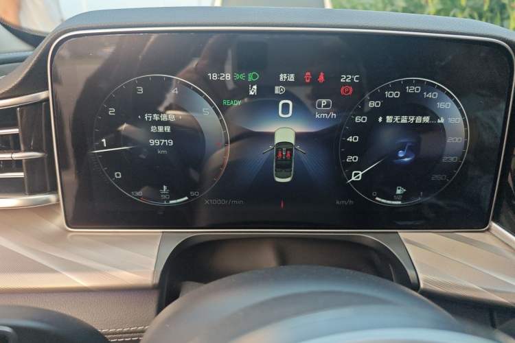 Used Hongqi H9 2020 2.0T Smart Connect Flagship Edition Odometer Close Up