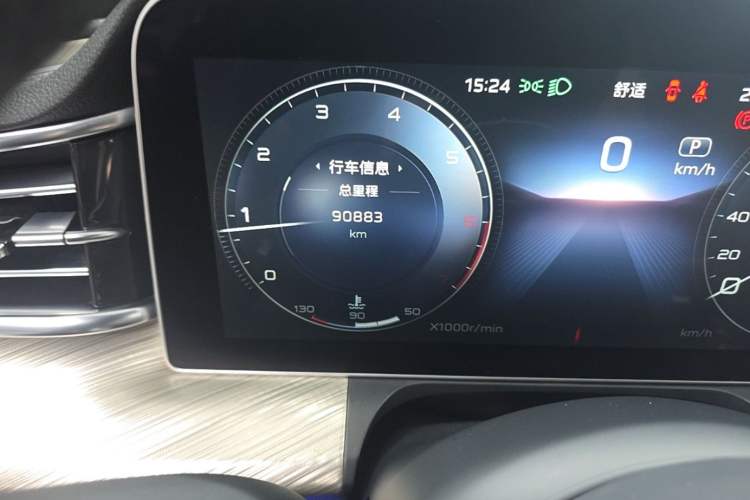 Used Hongqi H9 2020 3.0T Smart Connect Flagship Four-Seat Version Odometer Close Up