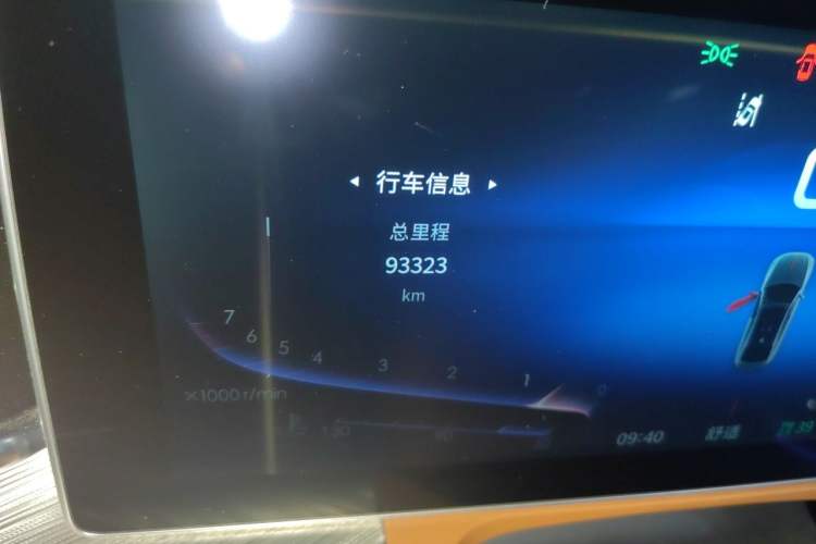 Used Hongqi H9 2020 3.0T Smart Connect Flagship Edition Odometer Close Up