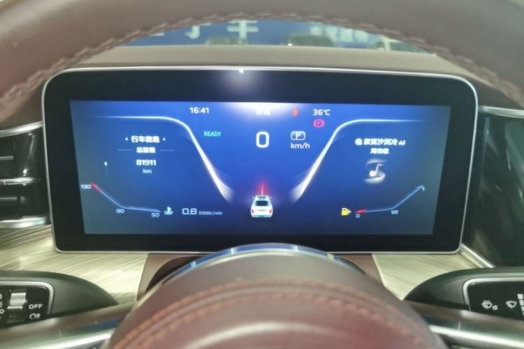 Used Hongqi H9 2020 2.0T Smart Connect Flagship Edition Odometer Close Up
