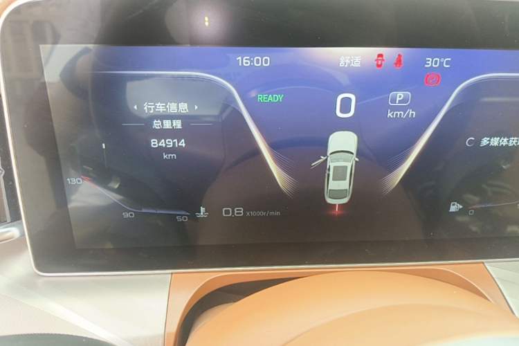 Used Hongqi H9 2020 2.0T Smart Connect Flagship Edition Odometer Close Up