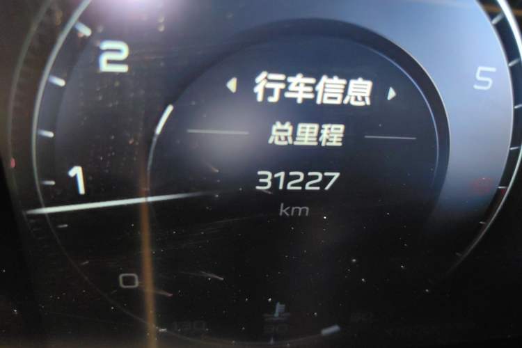 Used Hongqi H9 2020 2.0T Smart Connect Flagship Edition Odometer Close Up