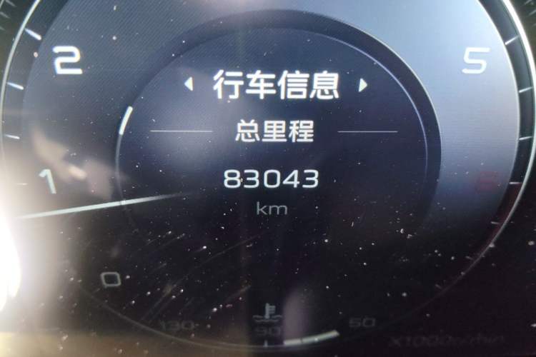 Used Hongqi H9 2020 Revised Version 2.0T Smart Connect Flagship Edition Odometer Close Up
