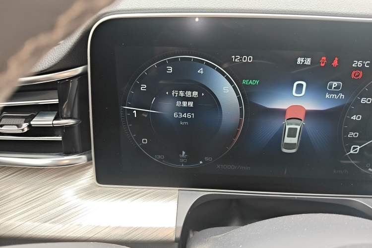 Used Hongqi H9 2020 2.0T Smart Connect Flagship Edition Odometer Close Up