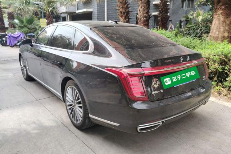 Used Hongqi H9 2020 2.0T Smart Connect Flagship Edition Rear Left 45 Deg